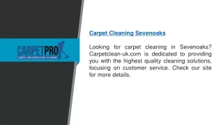 Carpet Cleaning Sevenoaks  Carpetclean-uk.com