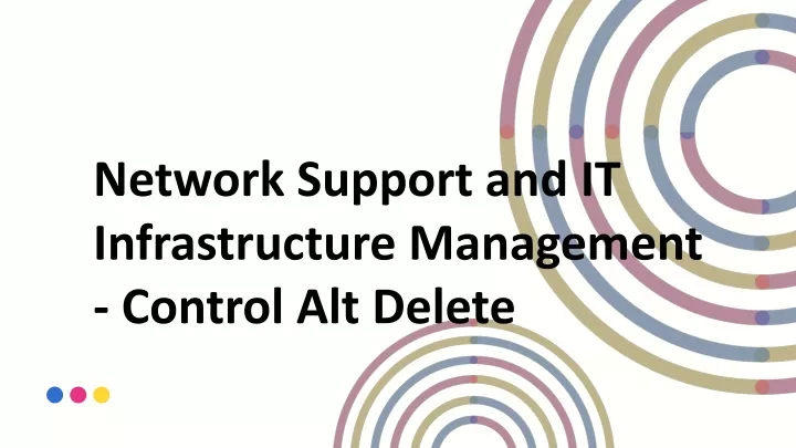 network support and it infrastructure management