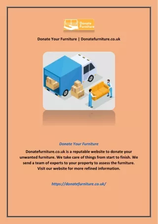 Donate Your Furniture | Donatefurniture.co.uk