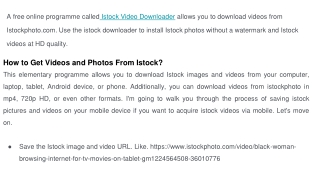 Istock Downloader