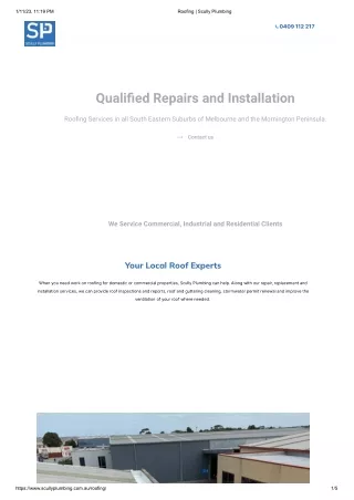 Roofing _ Scully Plumbing
