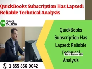 quickbooks subscription has lapsed reliable technical analysis