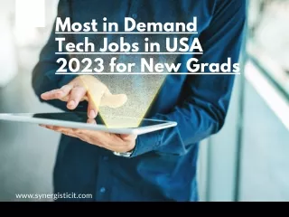 Most in Demand Tech Jobs in USA 2023 for New Grads