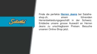 Herren Jeans  Salathe-shop.ch