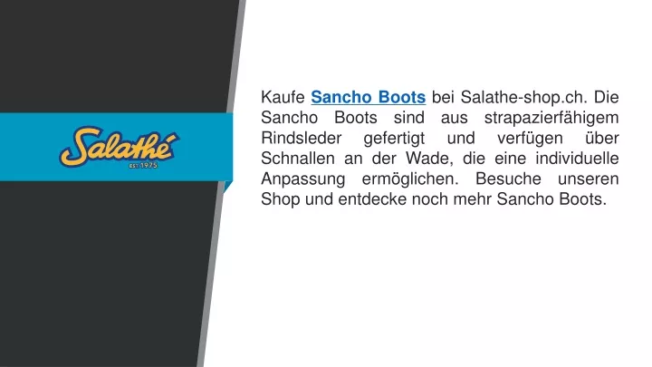 kaufe sancho boots bei salathe shop ch die sancho