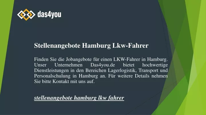 stellenangebote hamburg lkw fahrer