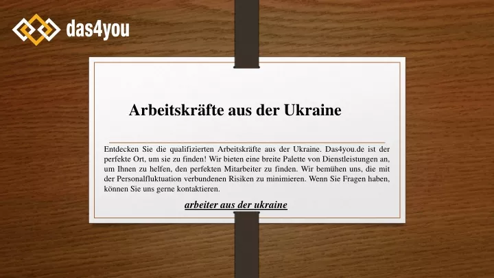 arbeitskr fte aus der ukraine