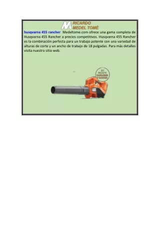 husqvarna 455 rancher  medeltome.com