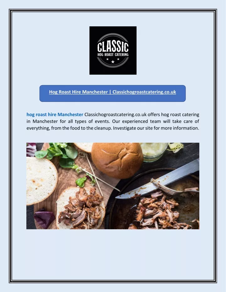 hog roast hire manchester classichogroastcatering