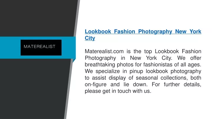 lookbook fashion photography new york city