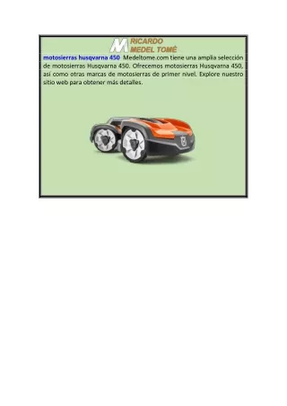 motosierras husqvarna 450  medeltome.com