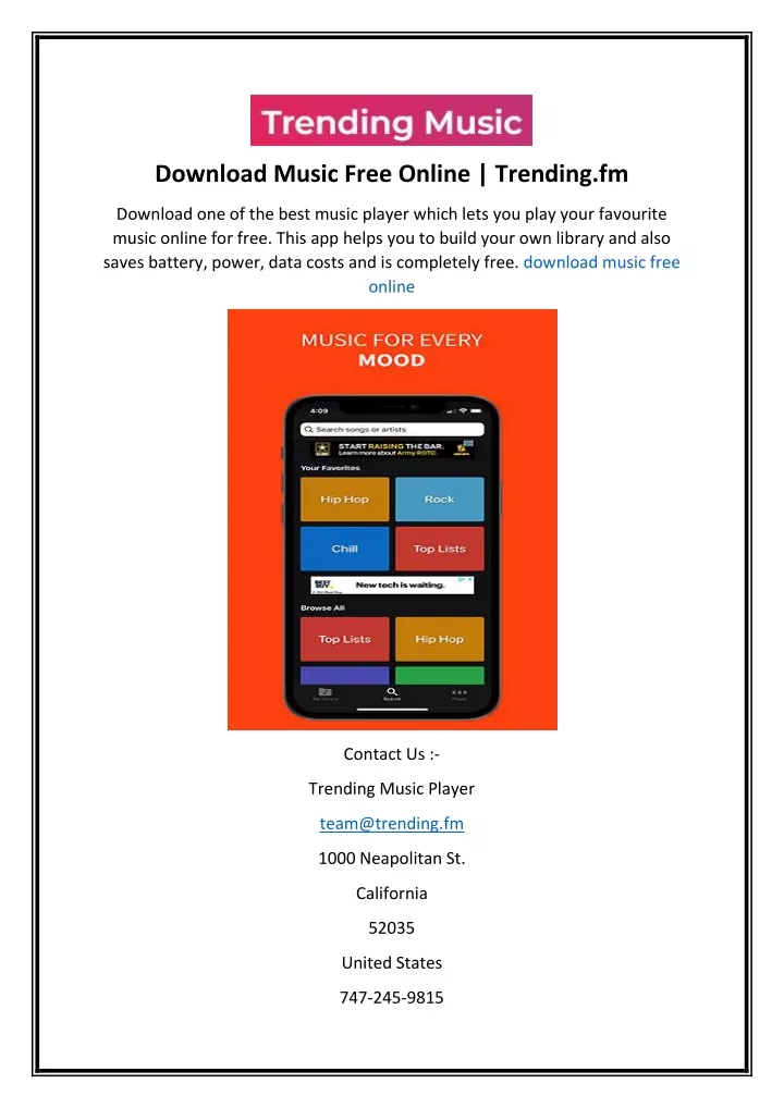 download music free online trending fm