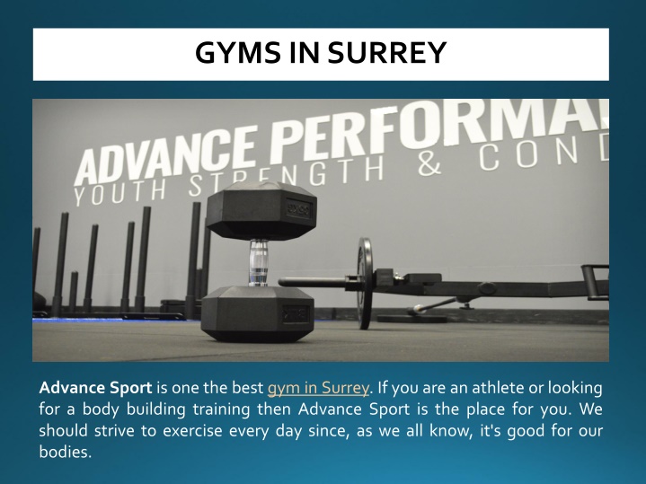 gyms in surrey