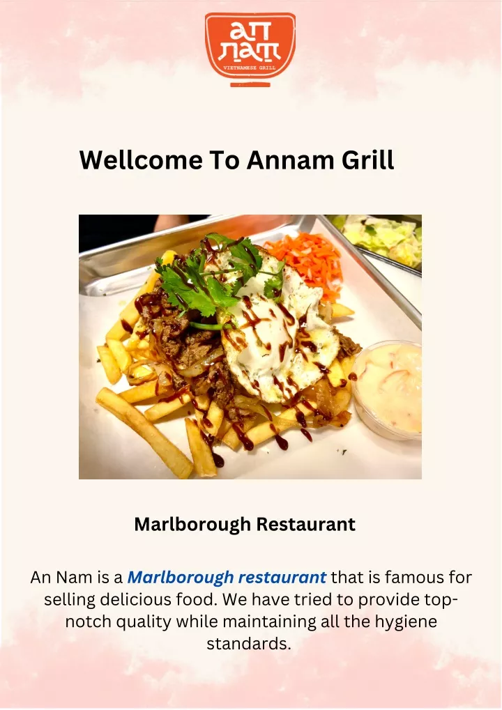 wellcome to annam grill