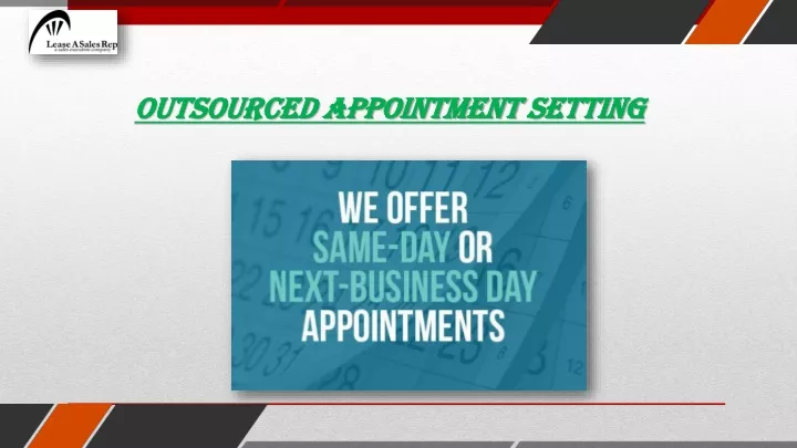 outsourced appointment setting