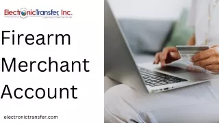 firearm merchant account
