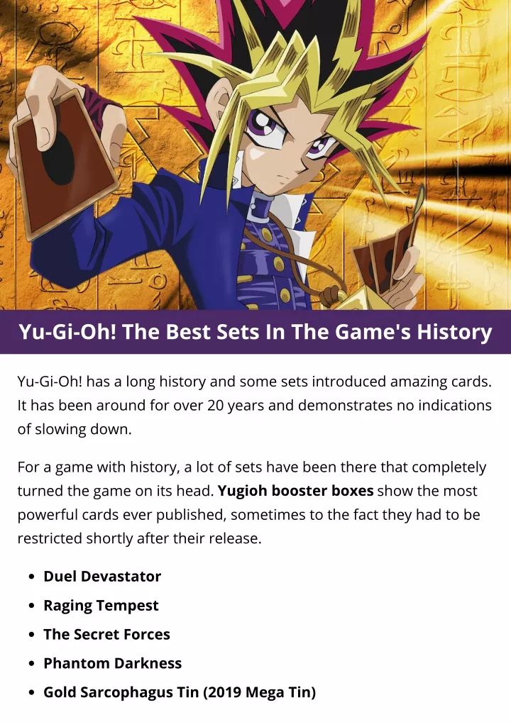 PPT - Yu-Gi-Oh! The Best Sets In The Game's History PowerPoint ...