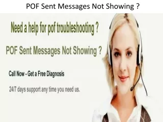 POF Sent Messages Not Showing ? Dial 1-855-276-3666