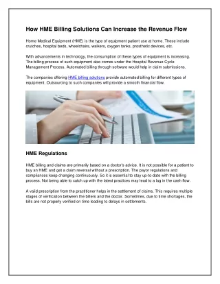 how hme billing solutions can increase
