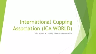 Best Hijama Course in India - Diploma in hijama cupping therapy