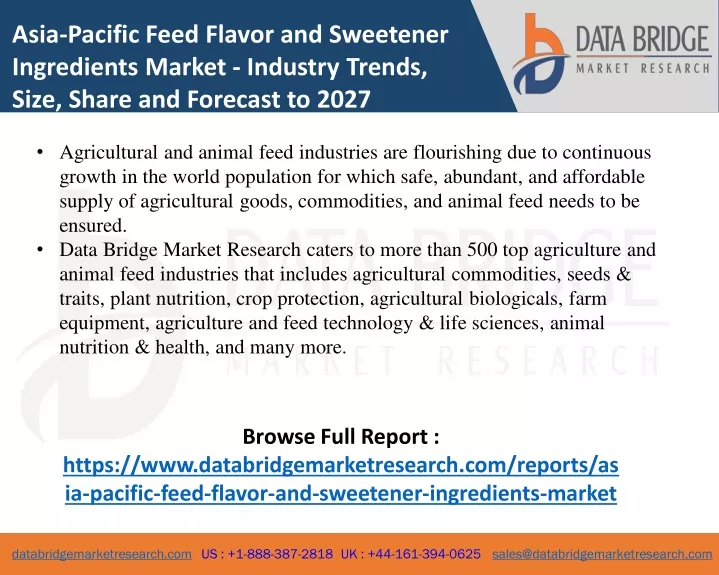 asia pacific feed flavor and sweetener