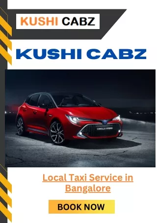 Affordable and Reliable Local Taxi Service in Bangalore