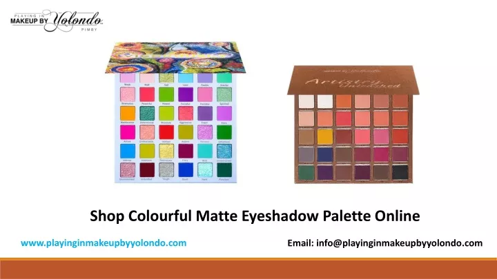 shop colourful matte eyeshadow palette online