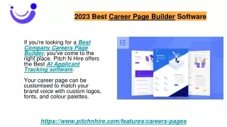 2023 Best Career Page Builder Software