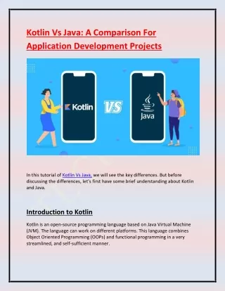 kotlin vs java a comparison for application