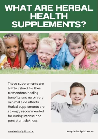 What Are Herbal Health Supplements?
