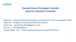 Dandeli Resort Packages | Dandeli Resorts | Resorts in Dandeli
