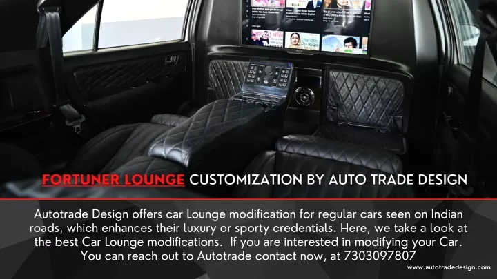 autotrade design offers car lounge modification