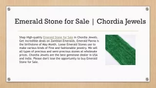 emerald stone for sale chordia jewels