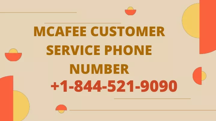 mcafee customer service phone number