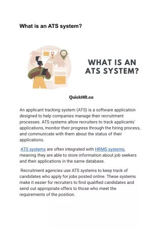 what is an ats system