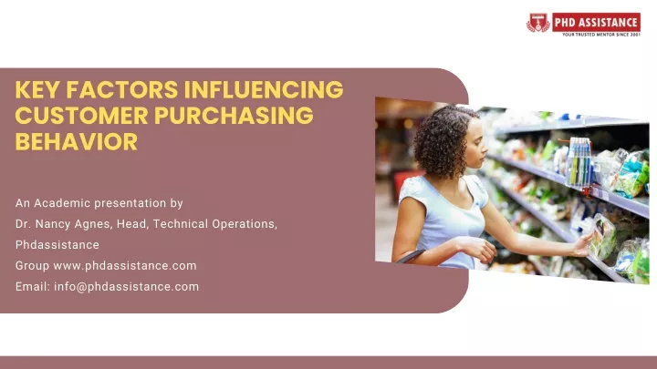 key factors influencing customer purchasing