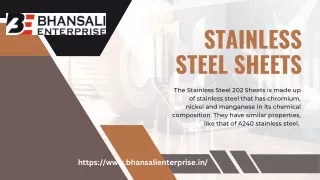 "Stainless Steel Sheets."