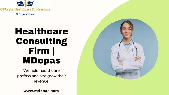 healthcare consulting firm mdcpas