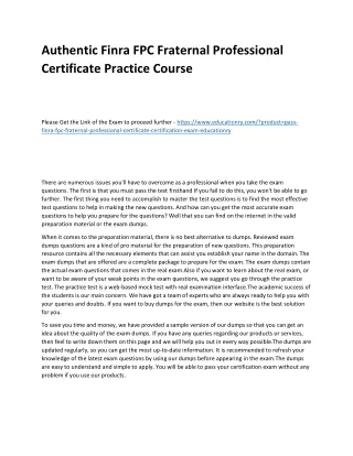 authentic finra fpc fraternal professional
