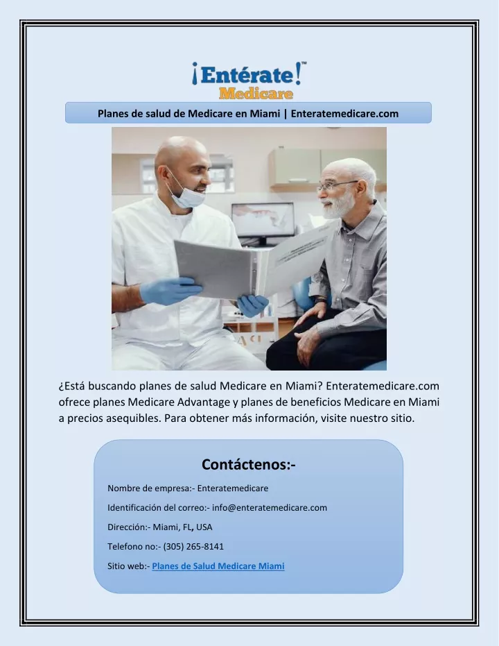 planes de salud de medicare en miami