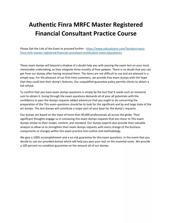 authentic finra mrfc master registered financial