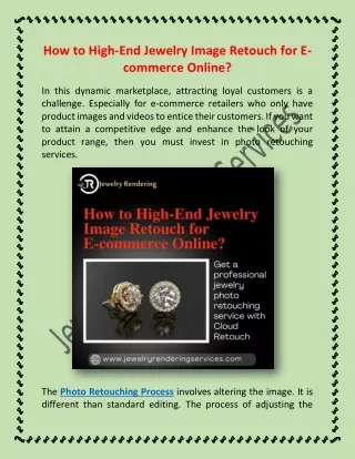 How to High-End Jewelry Image Retouch for E-commerce Online_JewelryRenderingServices