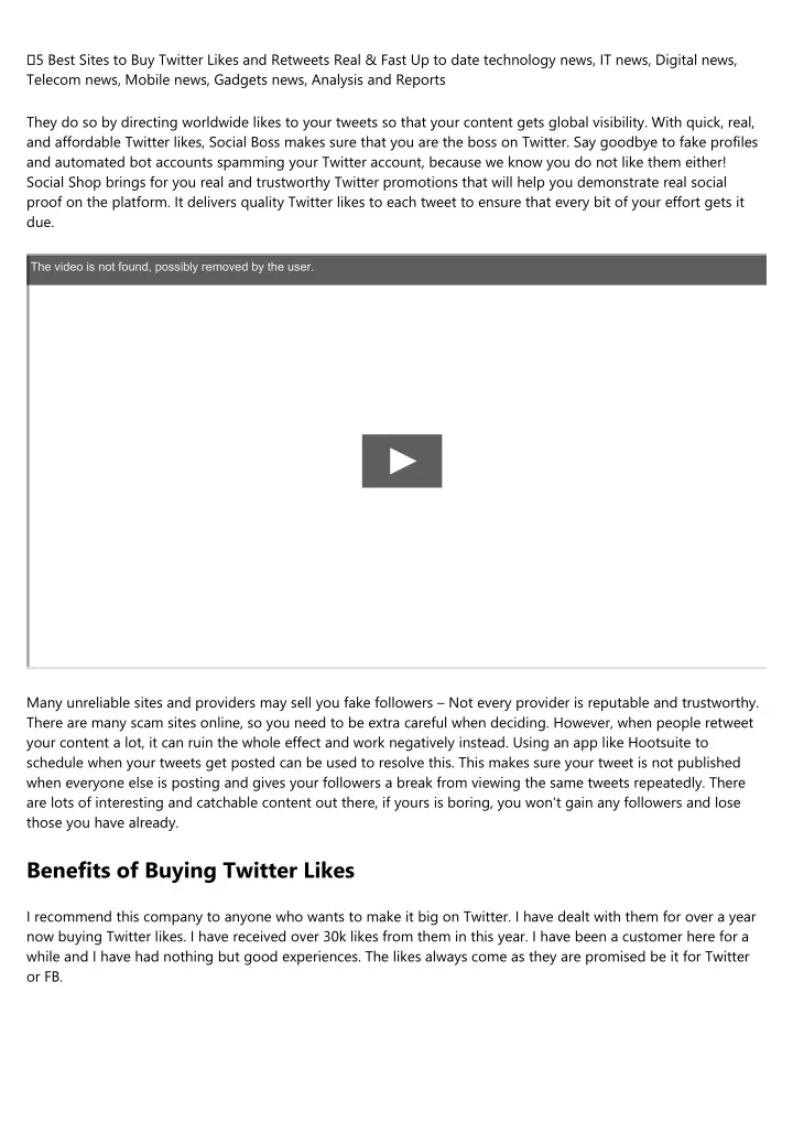 5 best sites to buy twitter likes and retweets