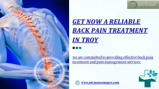 Effective Back Pain Treatment in Troy