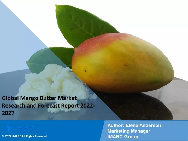 global mango butter market research and forecast