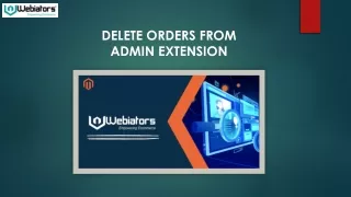 delete orders from admin extension