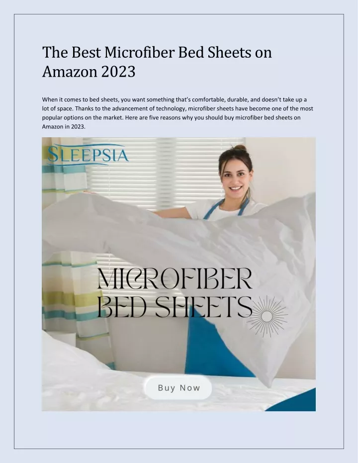 the best microfiber bed sheets on amazon 2023