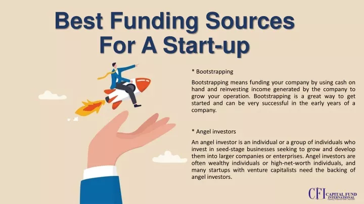 best funding sources for a start up