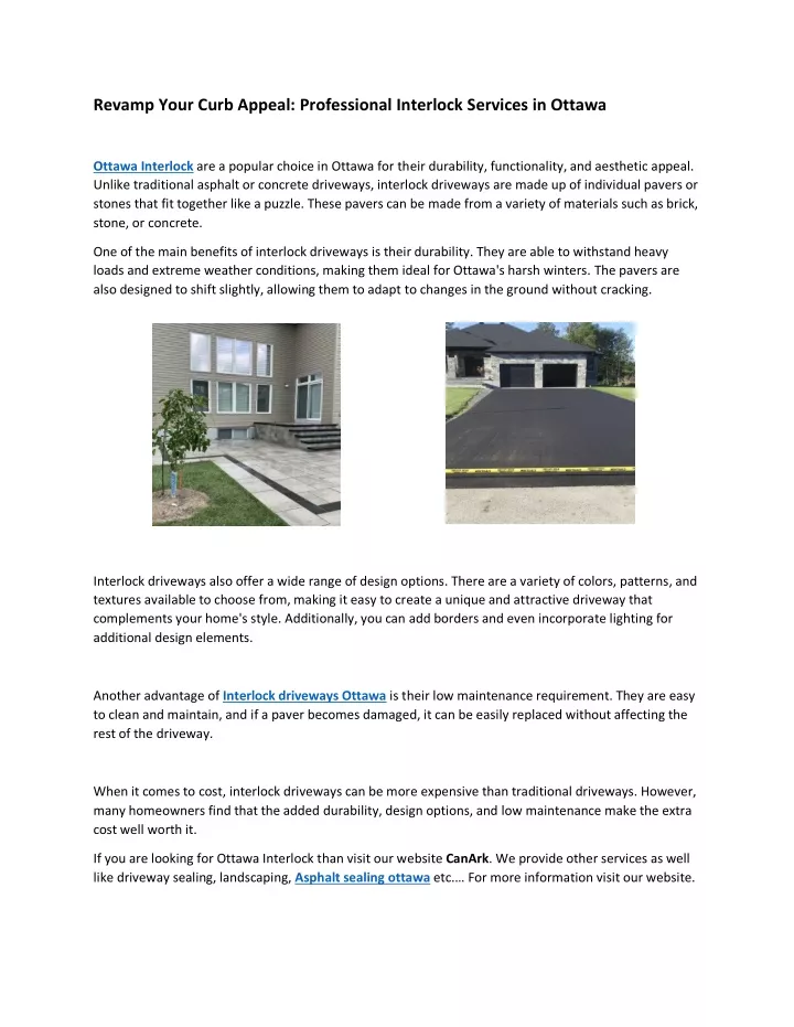 revamp your curb appeal professional interlock