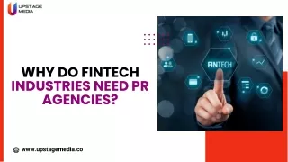 Why do Fintech industries need PR agencies?